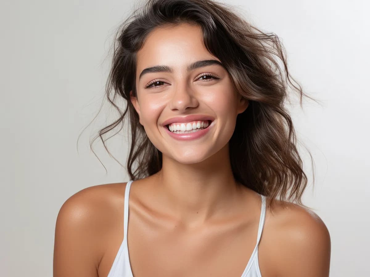 Woman smiling